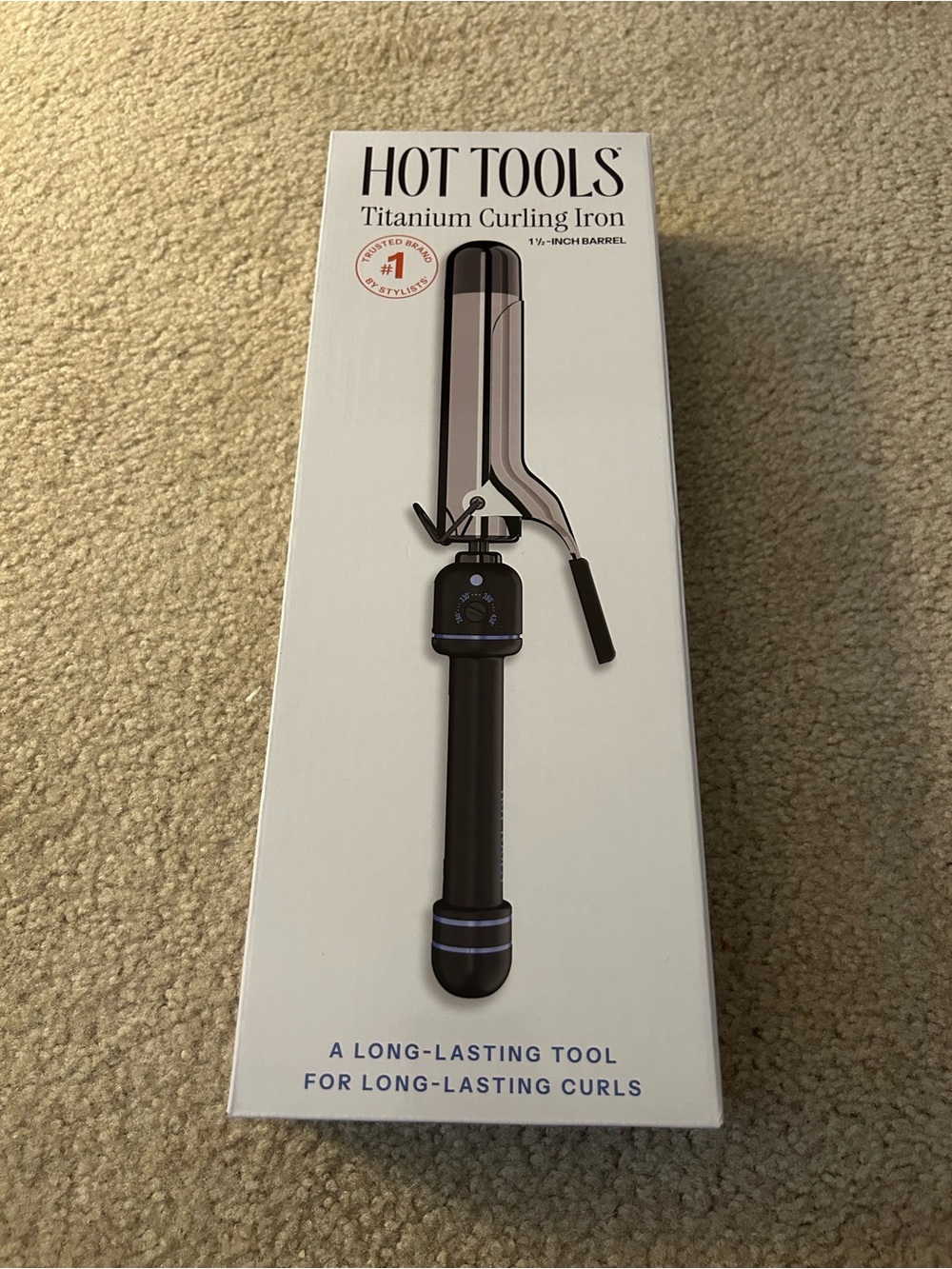 Hot Tools Titanium Curling Iron - Black and Silver